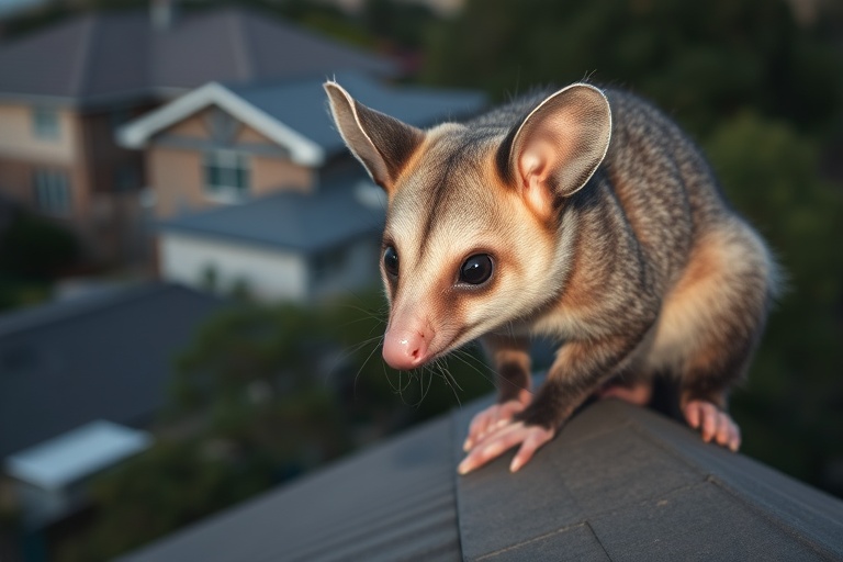 Possum in Safety beach residential area