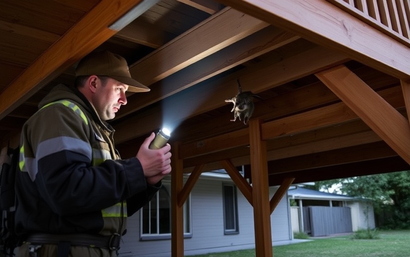 Under Deck Possum Removal in Safety beach
